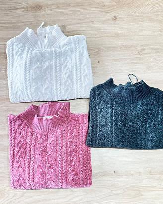 Lotto 3 maglioni donna