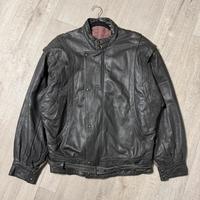 Giacca biker vintage in pelle