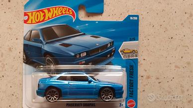 Hot Wheels 1:64 Maserati Shamal Blu '90s Factory F