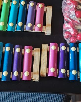 18 Metallofoni più bacchette