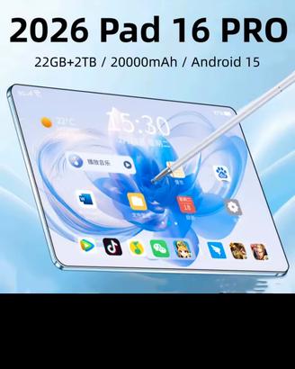 tablet 16 pro Android ultra 4k 4g+wi.fi. nuovo
