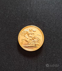 Sterlina d'oro Elisabetta II 1974