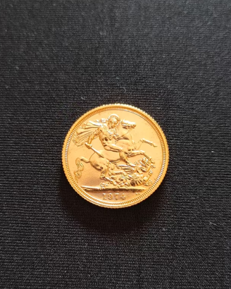 Sterlina d'oro Elisabetta II 1974