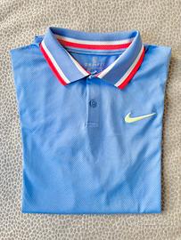 Nike Dri-FIT Polo azzurra – Taglia M (veste S)