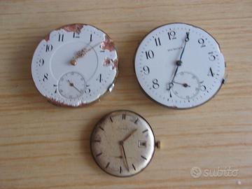 tre movimenti per orologi .