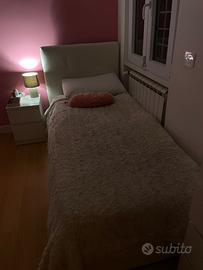 Letto singolo contenitore con materasso