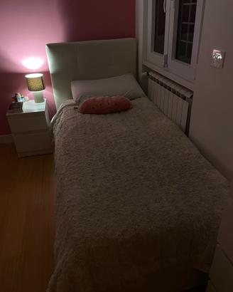 Letto singolo contenitore con materasso