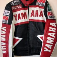 Giubbotto bikers yahamha unisex vera pelle nuovo