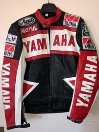 Giubbotto bikers yahamha unisex vera pelle nuovo