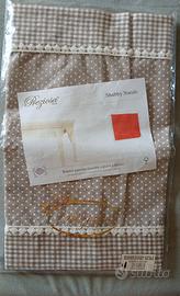 Runner Shabby Preziosa, in panama fasciata e pizzo