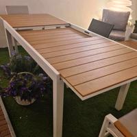Tavolo Alluminio Allungabile 270cm SEDIE A PARTE 