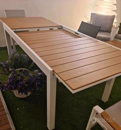 Tavolo Alluminio Allungabile 270cm SEDIE A PARTE 