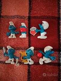 Puffi dal 1969 al 1974 in gomma 