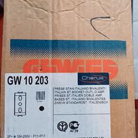 gewiss GW 10 203 prese bipasso e tappi