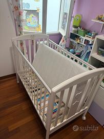 Lettino  neonato orsetto Pali + materasso