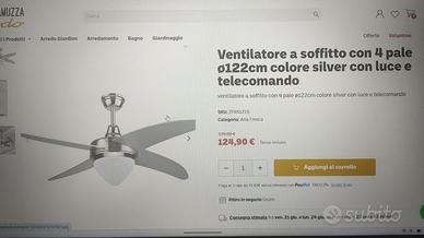 Ventilatore a soffitto.