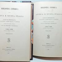 BIBLIOTECA ISTORICA ANTICA E NUOVA ITALIA 1886-87