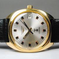 LONGINES ULTRONIC r.8625 cassa pesante oro 18k