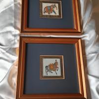 Pittura in miniatura indiana su seta 