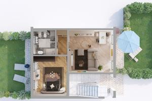 Bilocale a Vaglia con giardino privato