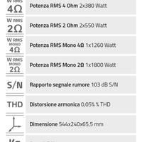 Hertz HP 802 Amplificatore per auto
