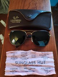 Ray-Ban Caravan B&L Vintage USA "Leathers" Brown