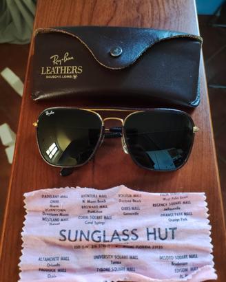 Ray-Ban Caravan B&L Vintage USA "Leathers" Brown