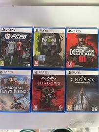 Lotto giochi Ps5 originali