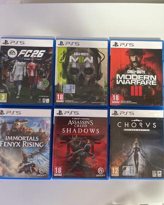 Lotto giochi Ps5 originali