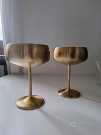 VonShef set 2 pezzi coppe bicchieri champagne