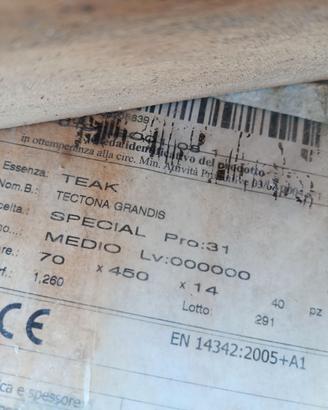 Parquet teak