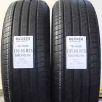 2 PNEUMATICI USATI 195 65 R15 91H MICHELIN CE-0105