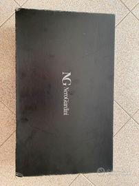 scarpe nero giardini in pelle testa di moro