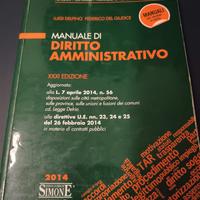MANUALE DI DIRITTO AMMINISTRATIVO EDIZIONI SIMONE