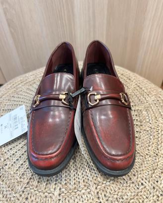 Mocassini Calliope vinaccia/bordeaux 36 nuovi