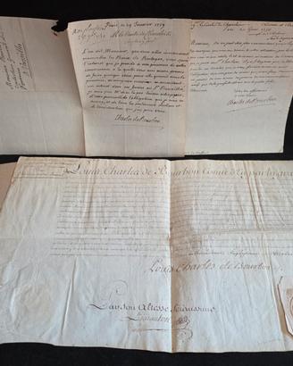Antichi Manoscritti Parigi  General Bourbon 1758