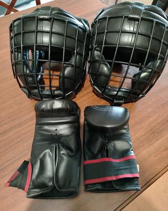 Casco protezione artimarziali boxe 