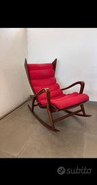 Cassina 572 rocking chair Gio Ponti style