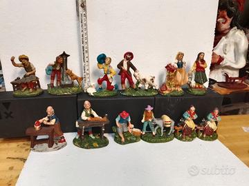 Pastori presepe cartapesta 20 euro al pezzo 