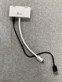 Adattatore Mini Display Port a 2 HDMI, 4K a 60 Hz,