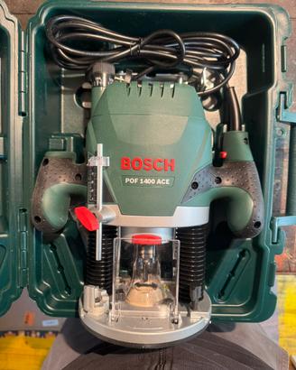 Fresatrice bosch 1400 e set frese