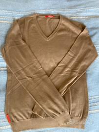 Maglione cotone Prada uomo taglia 48 tabacco