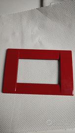 placche Vimar metallo rosse