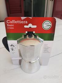 Caffettiera Moka 2 tazze in alluminio