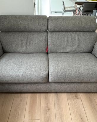 Divano letto Poltronesofà 3 posti grigio – 200 cm