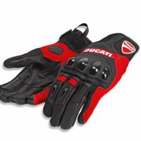 Guanti in tessuto pelle Ducati City C4 - ROSSO NER