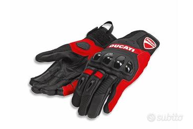 Guanti in tessuto pelle Ducati City C4 - ROSSO NER