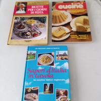 LOTTO 3 libri di ricette ricettario cucina