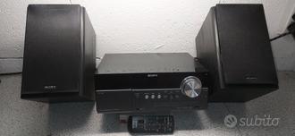 Compatto Sony CMT-MX500i Micro Hi-Fi Stereo  			
