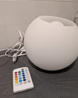 lampada con telecomando multicolore